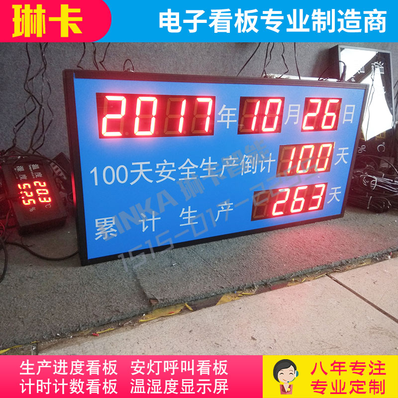 車(chē)間生產(chǎn)安全天數(shù)記錄看板